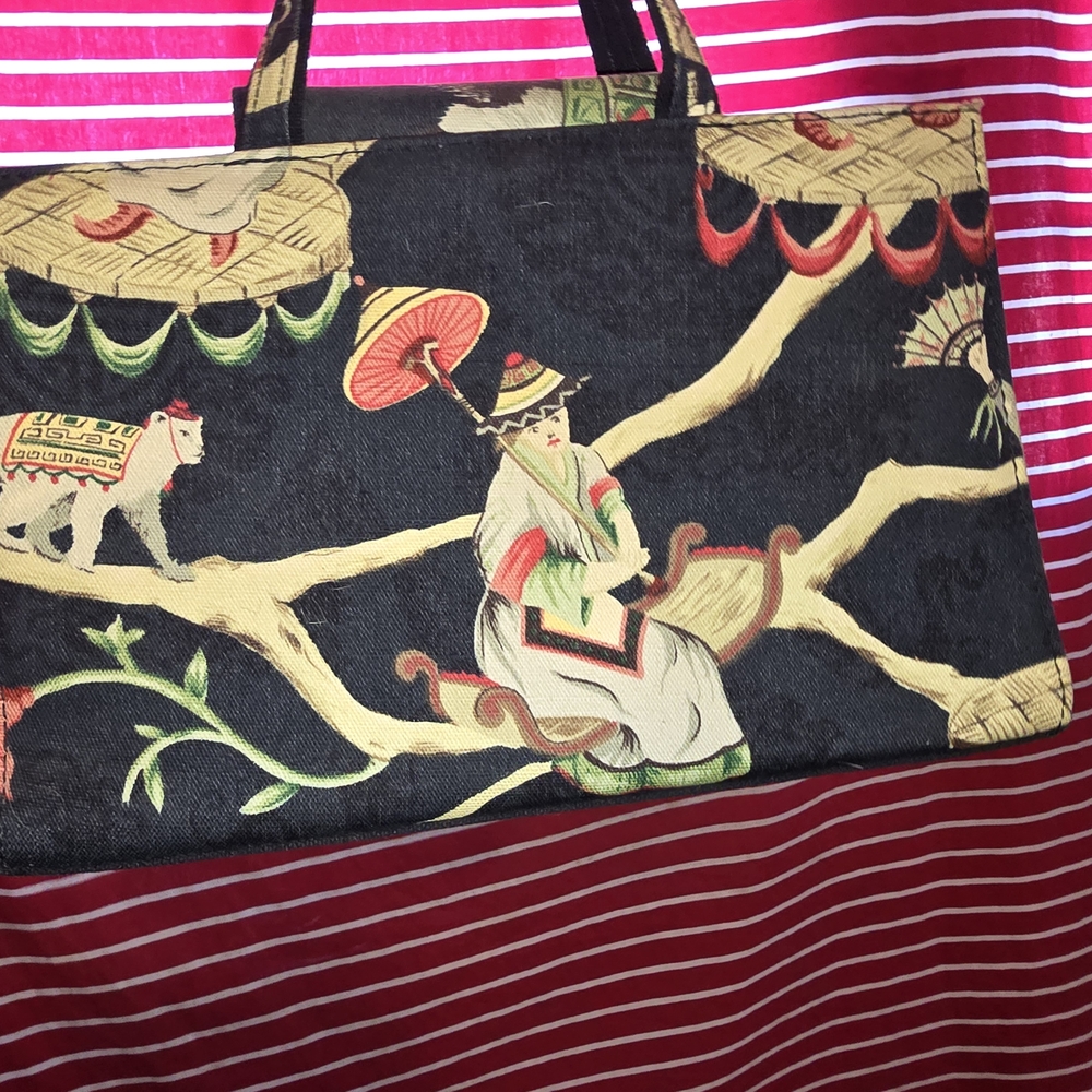 Modella Black and Cream Mini Bag